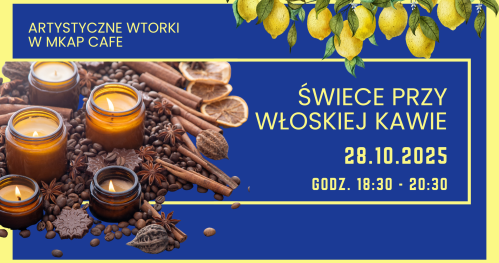 Świece przy włoskiej kawie