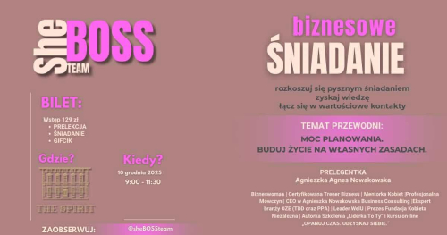 SHEBOSSTEAM Biznesowe Śniadanie Świąteczne