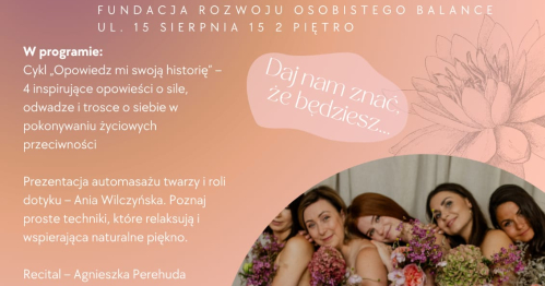 "Opowiedz mi swoją historię"