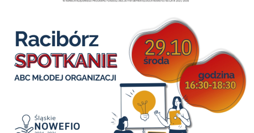 Spotkanie edukacyjne dla NGO w Raciborzu: ABC młodej organizacji pozarządowej - NGO w pigułce