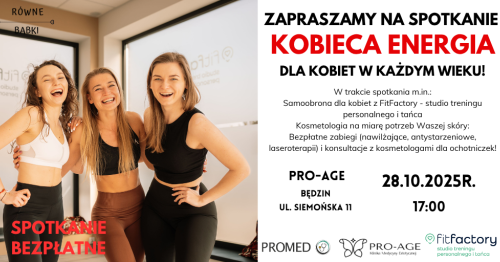 KOBIECA ENERGIA W PRO-AGE