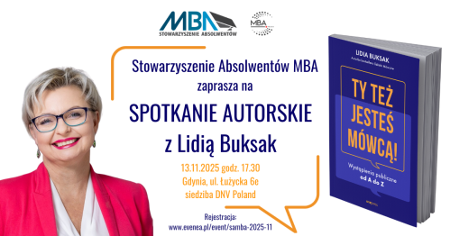 SAMBA - Spotkanie autorskie z Lidią Buksak - Ty też jesteś mówcą