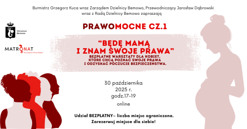 Warsztaty dla kobiet  "Będę Mamą i znam swoje prawa!" PrawoMocne cz.1