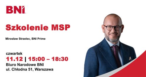 BNI Warszawa: Szkolenie MSP