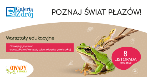Poznaj świat płazów w Galerii Zdrój - fascynujące prelekcje