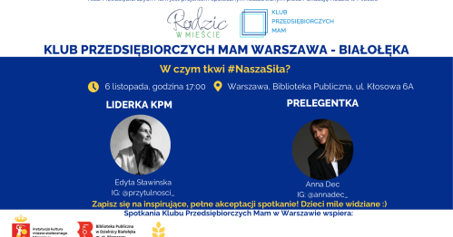 Klub Przedsiębiorczych Mam Warszawa Białołęka - 06.11.2025