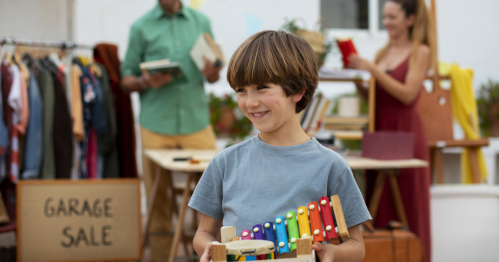 Dzięcięcy Pchli Targ podczas akcji ZIELONE ZAPĘDY w CH AUCHAN Bydgoszszcz