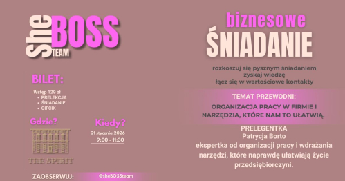 SHE BOSS TEAM - BIZNESOWE ŚNIADANIE #STYCZEŃ