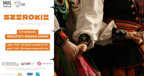 Wiejskie granie - warsztaty dla dzieci w wieku 4-7 lat