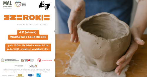 Warsztaty ceramiczne dla dzieci w wieku 4-7 lat