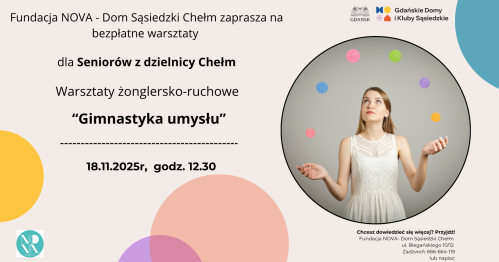Warsztaty żonglersko-ruchowe "Gimnastyka umysłu"