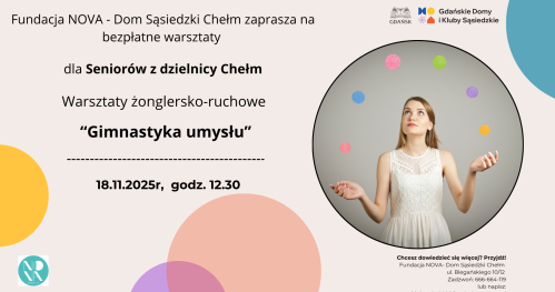 Warsztaty żonglersko-ruchowe "Gimnastyka umysłu"