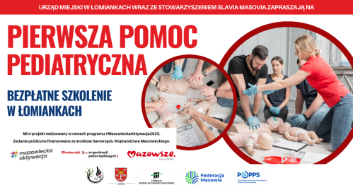 Szkolenia z pierwszej pomocy przedmedycznej - pediatrycznej (Łomianki)