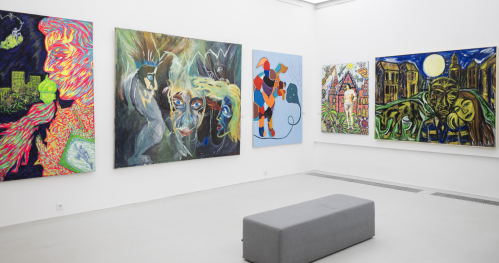 Oprowadzanie autorsko-kuratorskie po wystawie "Pozytywna ekspresfuzja" w Galerii Miejskiej