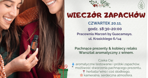 Wieczór zapachów - aromaterapia przy winie