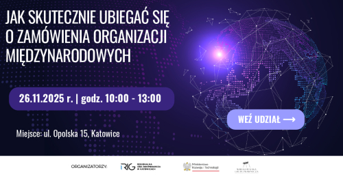 Szkolenie: Jak skutecznie ubiegać się o zamówienia organizacji międzynarodowych