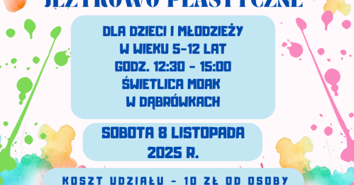 Warsztaty językowo-plastyczne w świetlicy MOAK w Dąbrówkach