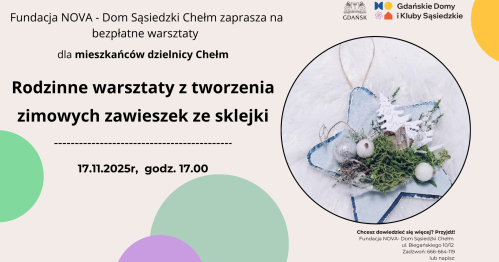 Świąteczna gwiazdka ze sklejki - warsztaty rodzinne