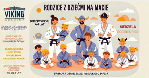 Szkolenie  "Rodzic z dzieckiem na macie" - Program usportowienia dzieci i ich rodziców poprzez wspólne treningi Jiu-jitsu