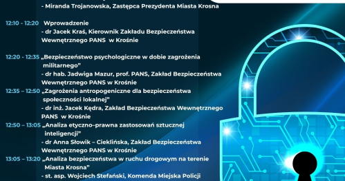 Konferencja naukowo-praktyczna  pn. "Zapewnienie bezpieczeństwa społeczności lokalnej".