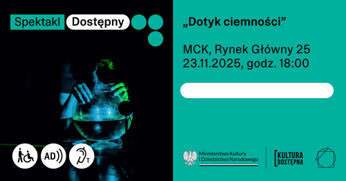 Niedziela Dostępna: Spektakl "Dotyk ciemności"