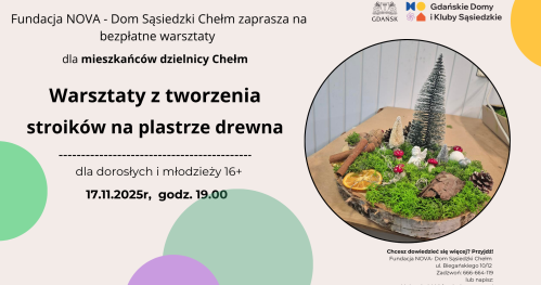 Warsztaty z tworzenia stroików na plastrze drewna