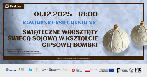Świąteczne warsztaty kulturalno-integracyjne - Tworzenie świec sojowych 1.12.25