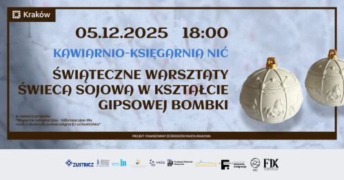 Świąteczne warsztaty kulturalno-integracyjne - Tworzenie świec sojowych 5.12.25
