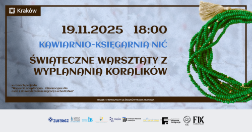 Świąteczne warsztaty kulturalno-integracyjne - Wyplatanie koralików 19.11.25
