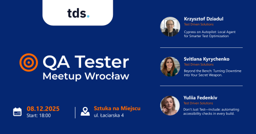 QA Tester Meetup Wrocław
