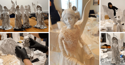 Warsztaty tworzenia rzeźb z tkaniny - Anioły