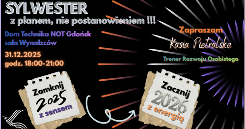 🌟 Sylwester z sensem - zatrzymaj się, złap kierunek, ruszaj z energią!