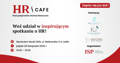 HR Cafe - listopadowe warsztaty w klubie pasjonatów HR w Jaśle