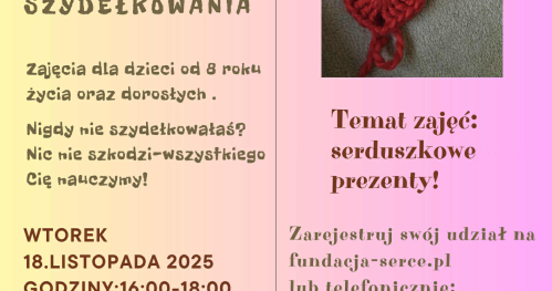Warsztaty szydełkowania - robimy serduszka!