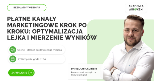 Płatne kanały marketingowe krok po kroku: optymalizacja lejka i mierzenie wyników - webinar Akademii Widoczni