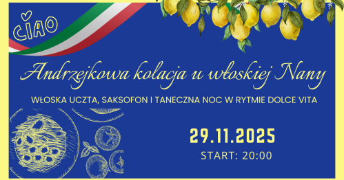 Andrzejkowa kolacja u włoskiej Nany