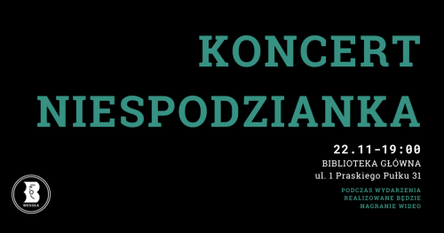 Koncert niespodzianka w bibliotece w Wesołej