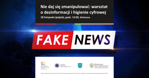 Nie daj się zmanipulować: warsztat o dezinformacji i higienie cyfrowej
