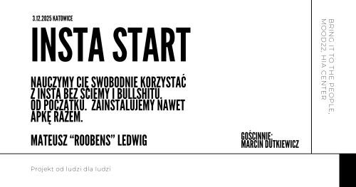 INSTA START: Instagram od zera - praktyczny warsztat w Katowicach