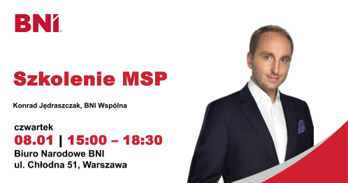BNI Warszawa: Szkolenie MSP