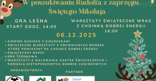 Gra Leśna  - w poszukiwaniu Rudolfa z zaprzęgu Św. Mikołaja