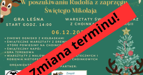 Gra Leśna  - w poszukiwaniu Rudolfa z zaprzęgu Św. Mikołaja
