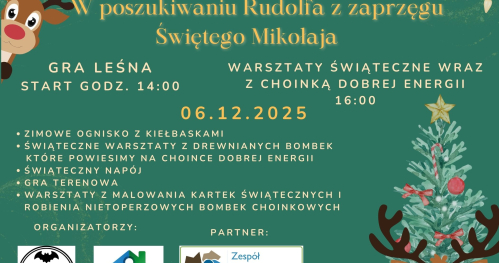 Gra Leśna  - w poszukiwaniu Rudolfa z zaprzęgu Św. Mikołaja
