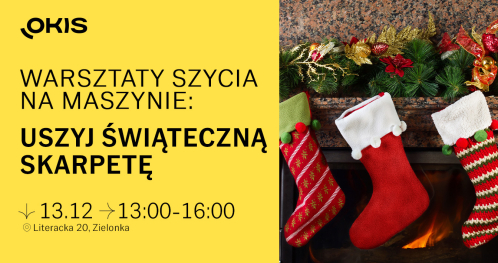 WARSZTATY SZYCIA NA MASZYNIE: Uszyj świąteczną skarpetę
