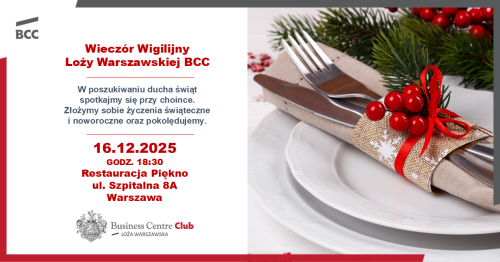 Wieczór Wigilijny Loży Warszawskiej BCC