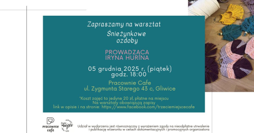 ❄️ ŚNIEŻYNKOWE OZDOBY - twórczy warsztat zimowy