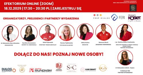 EFEKTORIUM ONLINE 18.12.25 | SZKOLENIA PRO DLA TRENERÓW SPORTOWYCH | Wizerunek Trenera | Komunikacja transformująca | Trening Mentalny |