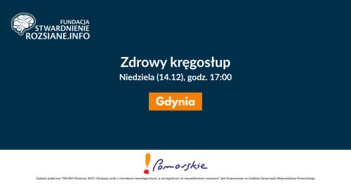 Zdrowy kręgosłup - zajęcia w Gdyni dla osób z chorobami neurologicznymi (14.12.2025)