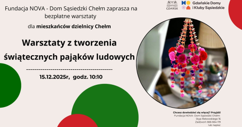 Świąteczne pająki ludowe