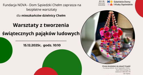 Świąteczne pająki ludowe